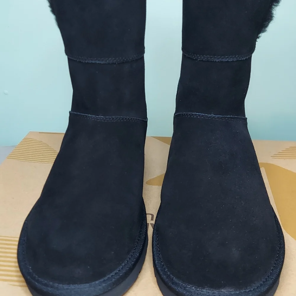 Koolaburra By UGG Aribel Short Black Women's Boots Size 8 & 11 NWT